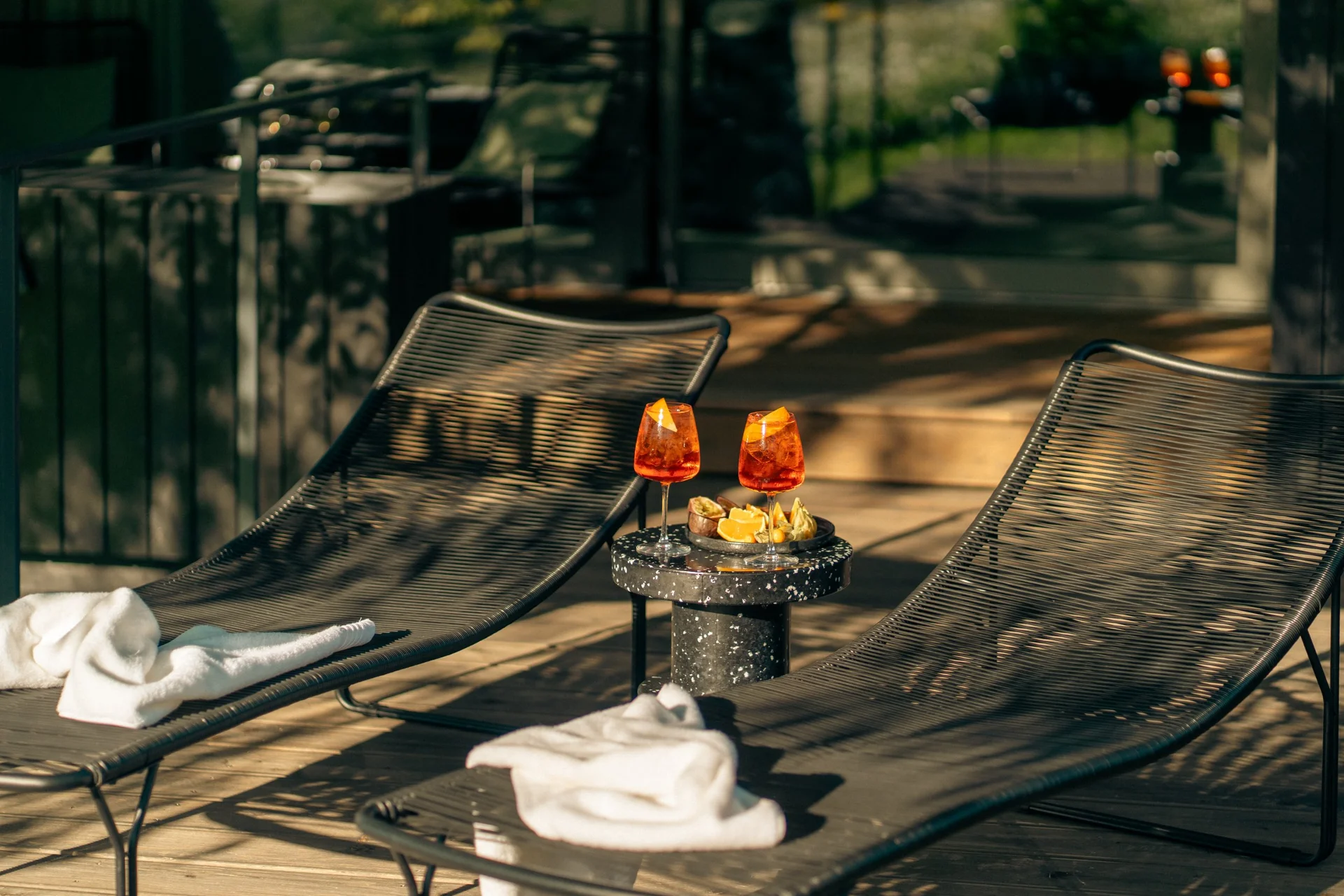 Meghitt terasz a Relax Hillben